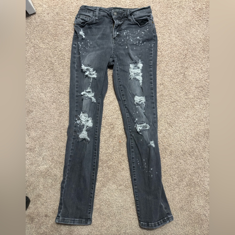 Judy blue dark gray boyfriend jeans